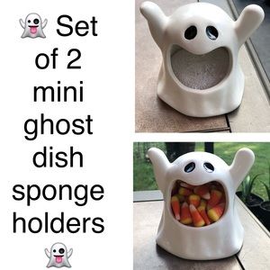 👻Ⓜ️ New set of 2 Mini ghost dish sponge holders